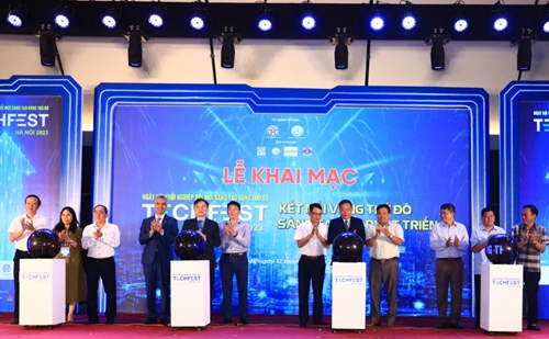 Khai mạc Techfest Hà Nội 2023: Hà Nội kết nối Vùng Thủ đô - sáng tạo và phát triển